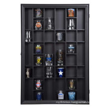 17x21 High Quality Custom Black Shot Glass Hinged Frame Home Decor 3D Shadow Box Display Case